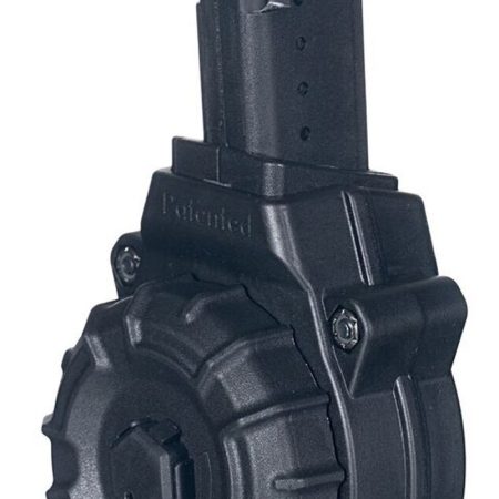 ProMag DRMA26 Standard  30rd Drum 9mm Luger Fits AR-15, Compatible w/Glock Style Magazines Black DuPont Zytel Polymer