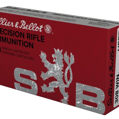 Sellier & Bellot SB308G Rifle  308Win 168gr Hollow Point Boat Tail 20 Per Box/25 Case