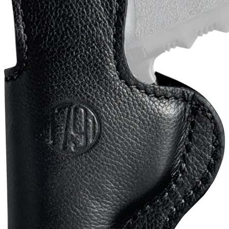 1791 Gunleather UCH4NSBR Ultra Custom  IWB Size 04 Night Sky Black Leather Belt Clip Compatible w/Glock 17/S&W M&P Shield/Springfield XD Right Hand