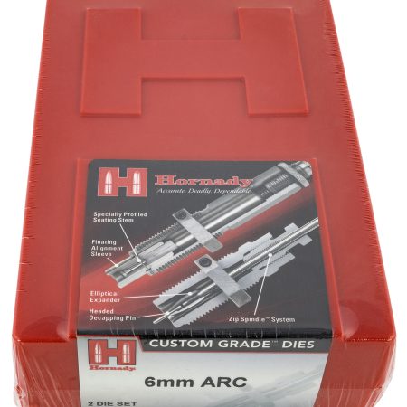 Hornady 546251 Custom Grade Series III 2 Die Set for 6mm ARC Includes Sizing Seater