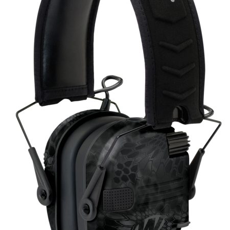 Walker's GWPRSEMYP Razor Slim Electronic Muff 23 dB,Over the Head,  Typhoon Camo/Black Polymer