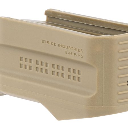 Strike Industries EMP+5FDE Enhanced Magazine Plate  made of Polymer with Flat Dark Earth Finish for Magpul PMAG Gen M3 (Adds 5rds)