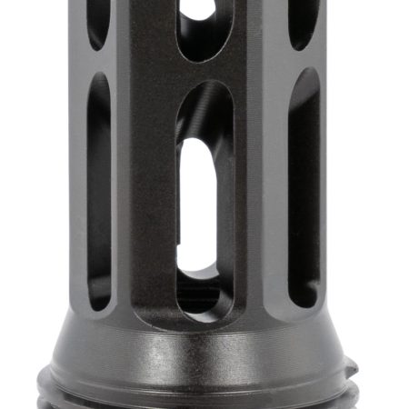Huxwrx 1799 QD 762 Flash Hider Black with 5/8"-24 tpi Threads, 2.30" OAL & 1.20" Diameter for 30 Cal AR-Platform