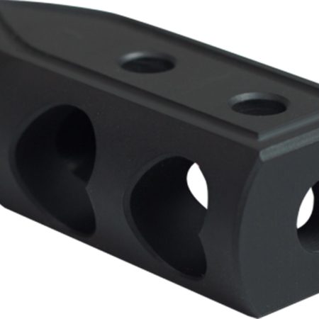 Timber Creek Outdoors 223HBBLC Heart Breaker Muzzle Brake Black Cerakote with 1/2"-28 tpi Threads for 223 Rem AR-Platform
