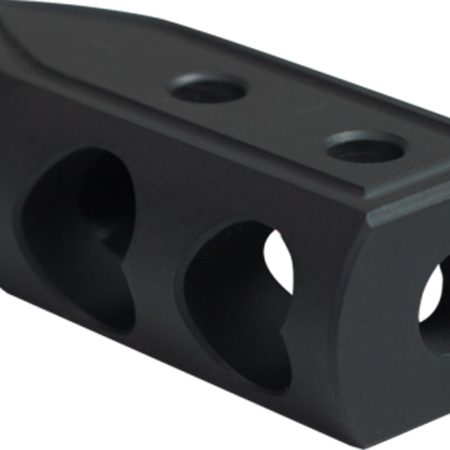 Timber Creek Outdoors 65HBBLC Heart Breaker Muzzle Brake Black Cerakote with 5/8"-24 tpi Threads for 6.5 Grendel AR-Platform