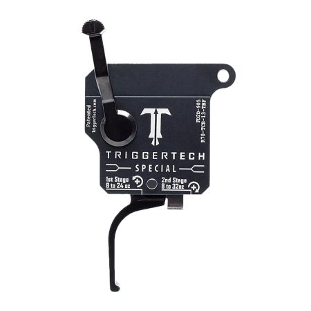 TriggerTech R70TCB13TBF Special  Two-Stage Flat Trigger with 1-3.50 lbs Draw Weight Black Finish for Remington 700 Right