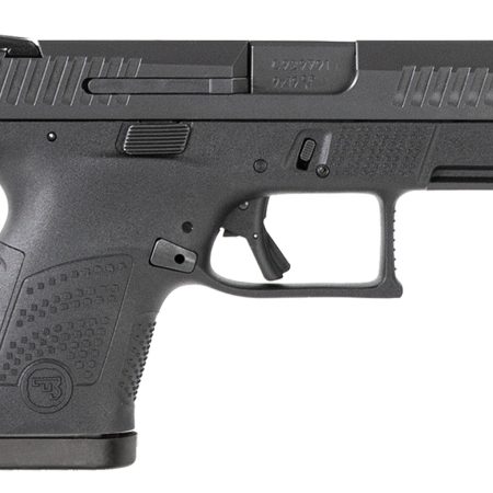 CZ-USA 01560 P-10 S 9mm Luger 3.50" 10+1 Overall Black Finish with Inside Railed Steel Slide, Interchangeable Backstrap Grip, Reversible Mag Release & Picatinny Rail