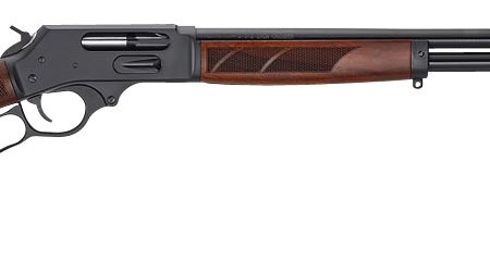 Henry H018G410 Side Gate  Full Size 410 Bore Lever 2.50" 6+1 24" Blued Steel Barrel, Blued Drilled & Tapped Steel Receiver, Fixed American Walnut Wood Stock, Right Hand