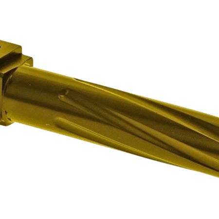 Rival Arms RA20G204E Precision V1 Match Grade 9mm Luger Compatible w/Glock 19 Gen5, 4.02" Fluted Threaded Gold PVD Stainless Steel