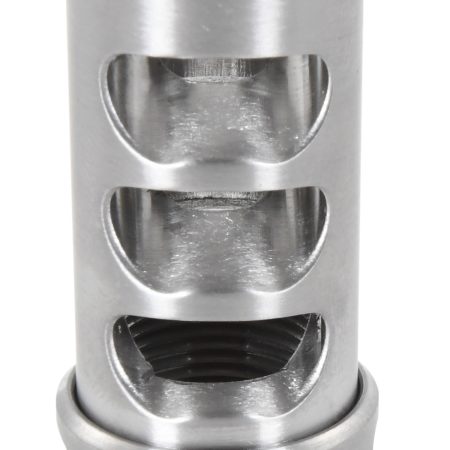 American Precision Arms G2M1230S Gen 2 Micro Bastard Self Timing Brake Stainless Steel with 1/2"-28 tpi Threads, 1.86" OAL & .750" Diameter for 30 Cal AR-Platform & Hunting Rifles