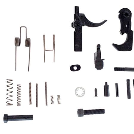 LBE Unlimited AR15LPKT Complete Lower Parts Kit  w/Pistol Grip & Trigger Guard AR-15 Black