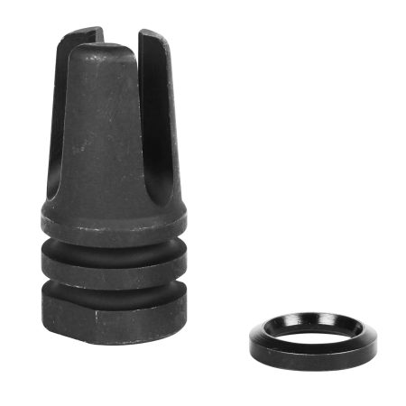 LBE Unlimited ARFH3PNG Three Prong Flash Hider Black 1215 Steel with 1/2"-28 tpi Threads for 5.56x45mm NATO AR-15