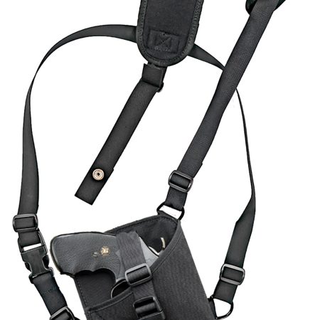 GrovTec US Inc GTHL15102R Trail Pack  Shoulder Black Nylon Harness Fits Med/Lg DA Revolver Fits 3-4" Barrel Right Hand