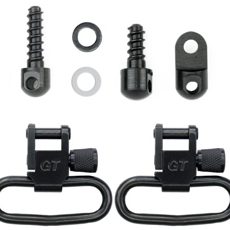 GrovTec US Inc GTSW313 Swivel Set  Rifle 1.25" Black Phosphate Ruger 10/22