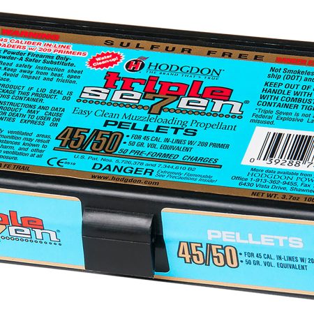 Hodgdon T74550 Triple Seven Pellets 45/50 50 gr 50 Per Box/12 Boxes Per Case