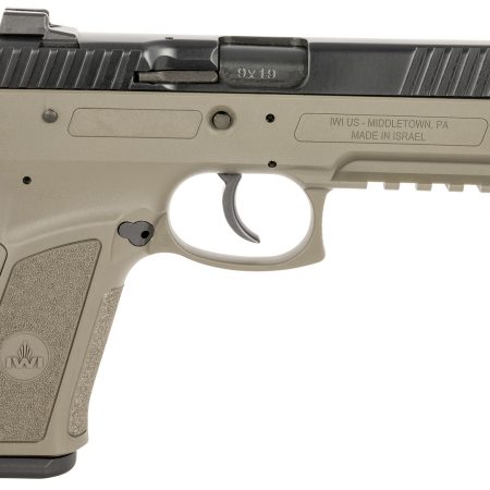 IWI US J941PL9OD-II Jericho 941 Enhanced 9mm Luger Caliber with 4.40" Barrel, 17+1 Capacity, OD Green Finish Picatinny Rail Frame, Serrated Black Steel Slide & Polymer Grip