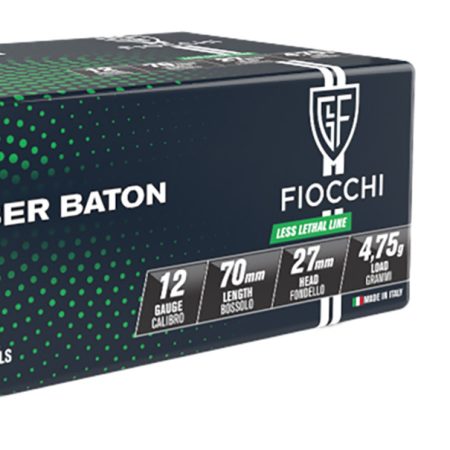 Fiocchi 12LEBA10 Rubber Baton Home Defense 12Gauge 2.75" 1oz SlugShot 10 Per Box/25 Case