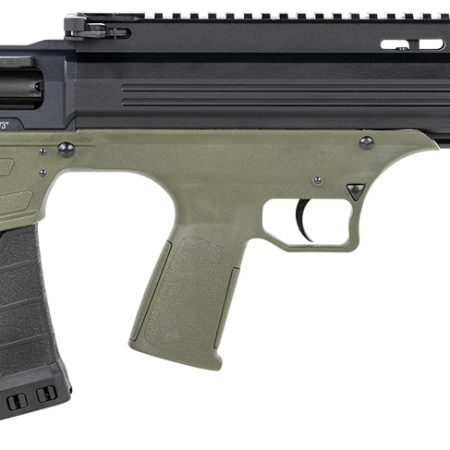 ATI ATIG12BDG Bulldog  12 Gauge Semi-Auto 3" 5+1 18.50" Black Steel Barrel, Black Aluminum Receiver, Picatinny Rail, Green Fixed Bullpup Stoc & Grip