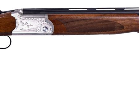 ATI ATIGKOF12SVE30 Cavalry SVE 12 Gauge 3" 2rd 30" Blued O/U Barrel, Silver Engraved Metal Finish, Oiled Turkish Walnut Stock, Ejector, 5 Chokes