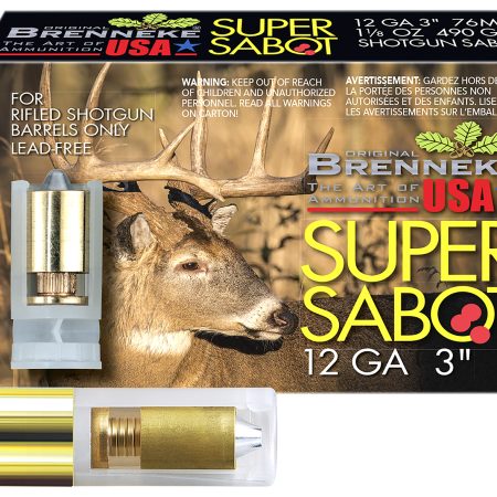 Brenneke SL123SUS SuperSabot  12Gauge 3" 1 1/8oz Sabot Slug Shot 5 Per Box/50 Case