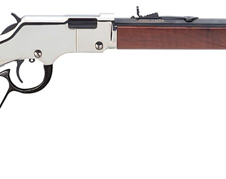 Henry H004SL Golden Boy Silver Large Loop 22 Short, 22 Long or 22 LR Caliber with 16 LR/21 Short Capacity, 20" Blued Barrel, Nickel-Plated Metal Finish & American Walnut Stock Right Hand (Full Size)