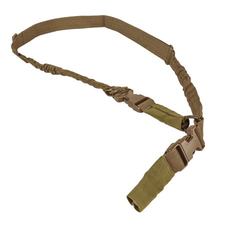 NcStar AARS21PT VISM Sling Tan Nylon Strap w/Elastic Shock-Cord 55"-72" OAL Adjustable Bungee