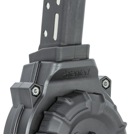 ProMag DRMA37 Standard  40rd Drum 45 ACP Compatible w/ Glock 30/21 Black DuPont Zytel Polymer