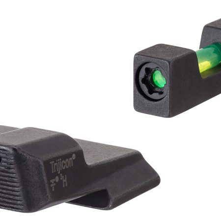 Trijicon 601110 DI Night Sight Set  Green/Tritium/Fiber Optic Front Sight-Green Tritium Black Outline Rear Sight Smith & Wesson M&P Shield/M&P Shield Plus