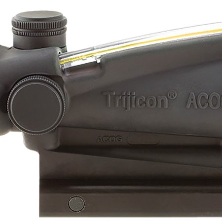 Trijicon 100146 ACOG  Matte Black 3.5x35mm Illuminated Amber Chevron .223/5.56 BDC Reticle