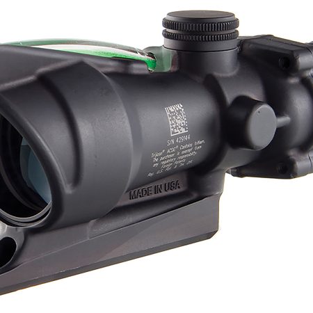 Trijicon 100212 ACOG  4x 32mm Obj 36.80 ft @ 100 yds FOV Matte Black Finish Dual Illuminated Green Donut 22/556 BDC