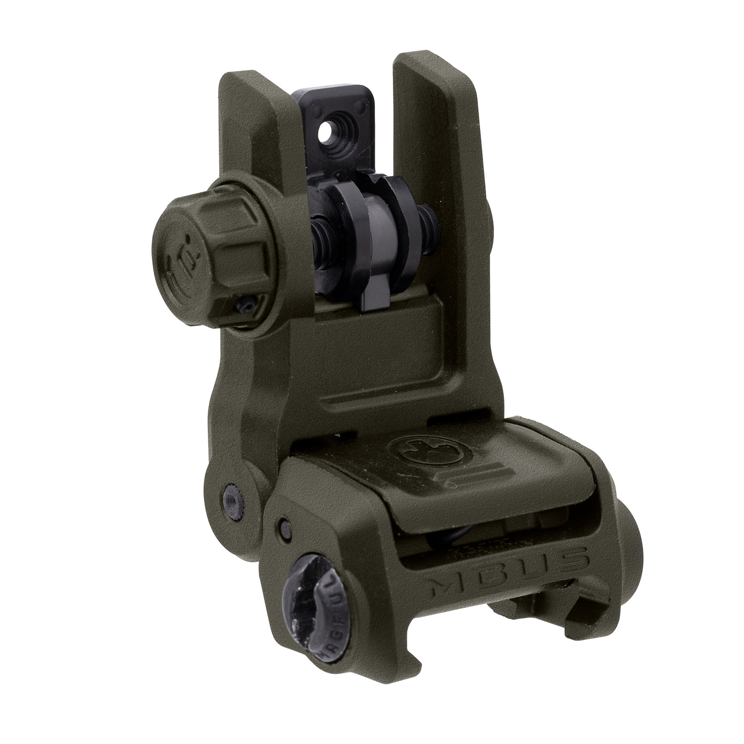 Magpul MAG1167-ODG MBUS 3 Sight Rear Olive Drab Green Flip Up for AR-10/AR-15/M4/M16/M110/SR-25