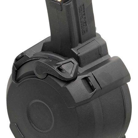 Magpul MAG1181BLK PMAG  Black Drum 50rd 9mm Luger for H&K MP5/94