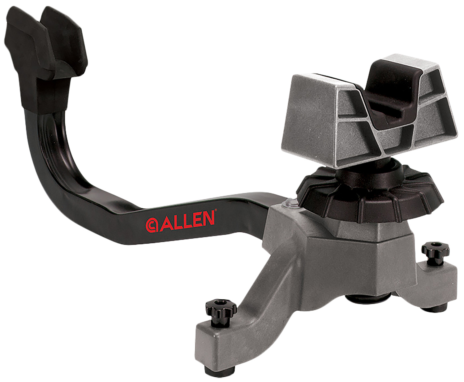 Allen 21920 Accutrak Shooting Rest Black Polypropylene w/Solid Metal Spine, Elevation Adjustment Screw & Rubber Rear Support