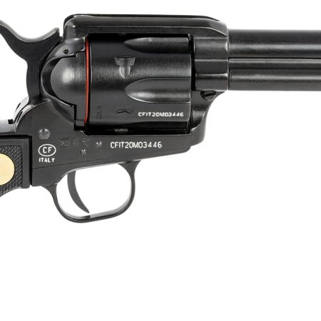 Traditions SAT7322250 1873 Rawhide SAO 22 LR 6rd 4.75" Blued Steel Black Checkered PVC Grip