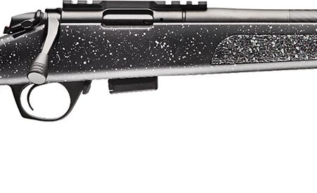 Bergara Rifles BMR002 BMR Carbon Fiber Full Size 22 LR 5+1/10+1 18" Matte Blued Carbon Fiber/Steel Threaded Barrel & Drilled & Tapped Steel Receiver, Fixed Black/Gray Speckled Synthetic Stock