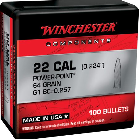 Winchester Ammo WB223PP64X Centerfire Rifle  223Rem 64gr Power Point 100 Per Box/10 Case