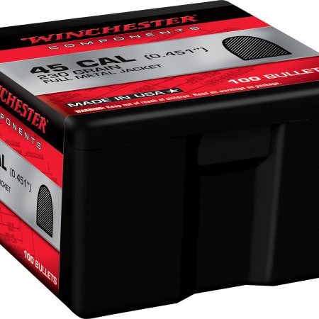 Winchester Ammo WB45MC230X Centerfire Handgun Reloading 45Cal 230gr Full Metal Jacket 100 Per Box/10 Case