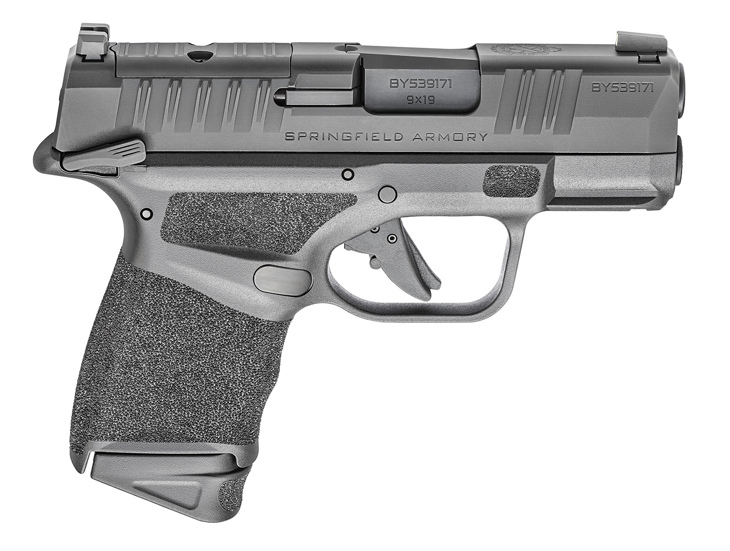 Springfield Armory HC9319BOSPMS Hellcat OSP 9mm Luger 11+1/13+1 3" Black Melonite Steel Barrel, Black Melonite Optic Ready/Serrated Slide, Black Polymer Frame w/Picatinny Rail, Adaptive Texture Grip