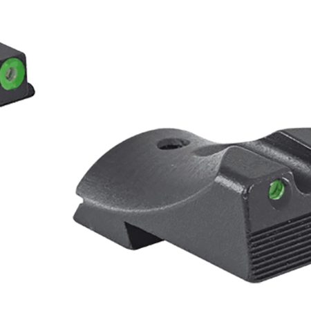 Meprolight USA 412183111 Hyper-Bright  Green Tritium Green Outline Front Sight-Green Tritium Black Outline Rear Sight Kimber 1911 Slant
