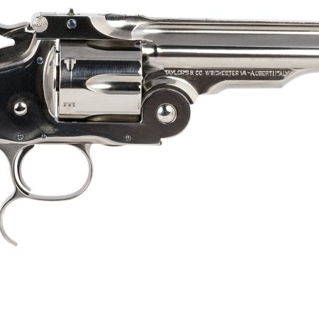 Taylors & Company 550692 Russian  45 Colt (LC) Caliber with 6.50"  Barrel, 6rd Capacity Cylinder, Overall Nickel-Plated Finish Steel  & Ivory Synthetic Grip