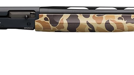 Browning 011431205 Silver Field 12 Gauge 26" 3.5" 4+1, Alloy Receiver With Black/Charcoal Bi-Tone Finish, Vintage Tan Camo Synthetic Stock With Textured Gripping Surface