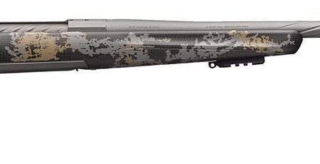Browning 035541297 X-Bolt Mountain Pro Long Range 300 PRC 3+1 26" MB Fluted Tungsten Gray Cerakote Accent Graphic Black Carbon Fiber Stock Right Hand (Full Size)