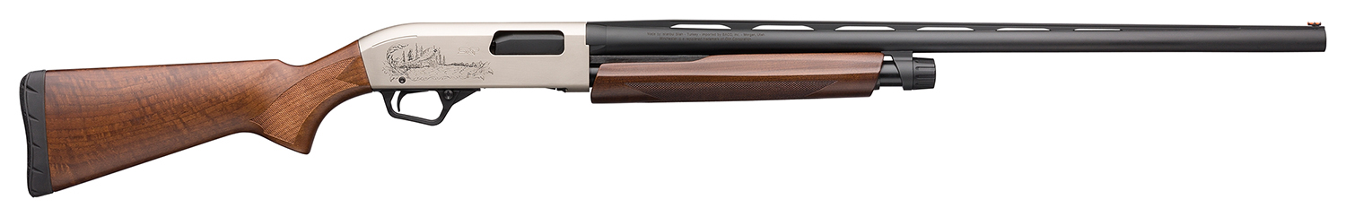 Winchester Repeating Arms 512404391 SXP Upland Field 12 Gauge 26" 4+1 3" Matte Nickel Engraved Rec Grade II/III Satin Turkish Walnut Stock Right Hand (Full Size) Includes 3 Invector-Plus Chokes