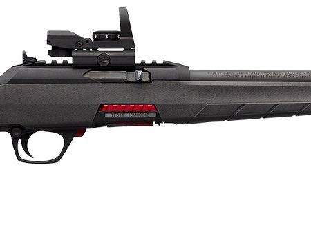 Winchester Repeating Arms 521104102 Wildcat Combo Full Size 22 LR 10+1 18" Matte Blued Sporter Barrel, Picatinny Rail Matte Black Polymer Receiver, Gray Synthetic Stock, Reflex Red Dot, Ambidextrous