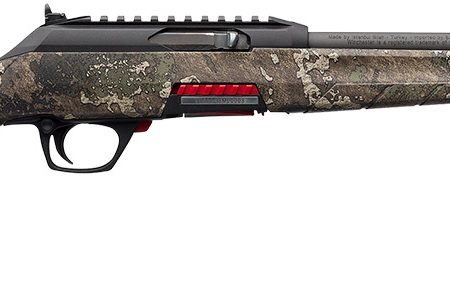 Winchester Repeating Arms 521111102 Wildcat SR 22 LR Caliber with 10+1 Capacity, 18" Threaded Barrel, Matte Black Metal Finish & TrueTimber Strata Synthetic Stock Right Hand (Full Size)