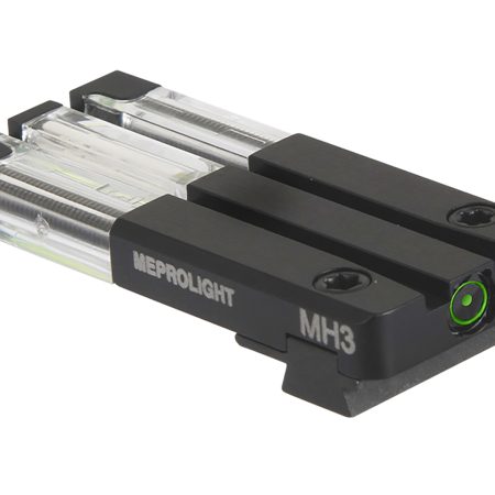 Meprolight USA 631163108 FT Bullseye Rear Sight Green/Tritium Fiber Optic, Black Frame, Fits Sig Sauer P365, Dovetail