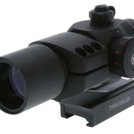 TruGlo TG-TG8230RB Triton  Black Anodized 1x 30mm 3 MOA Illuminated Tri-Color Center Dot Reticle