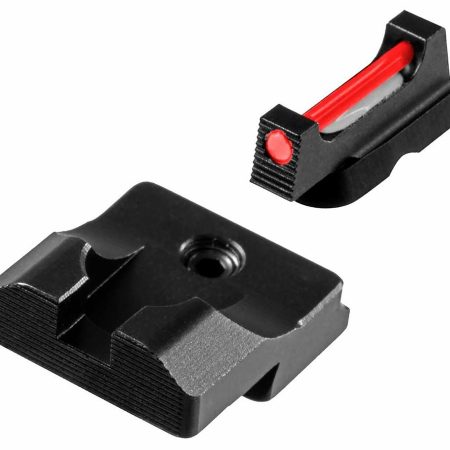 TruGlo TGTG132CZ Fiber-Optic Pro  Red/Fiber Optic Front Sight-Black/Blank Optic Rear Sight CZ 75
