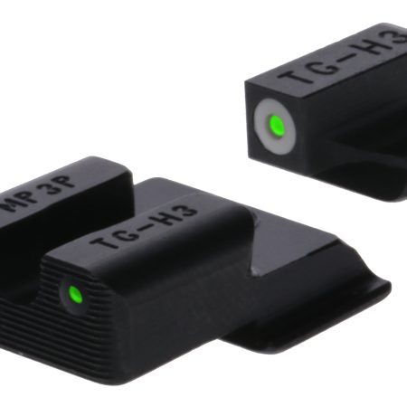 TruGlo TGTG231MP4W Tritium Pro  Black | Green Tritium White Outline Front Sight Green Tritium Rear Sight