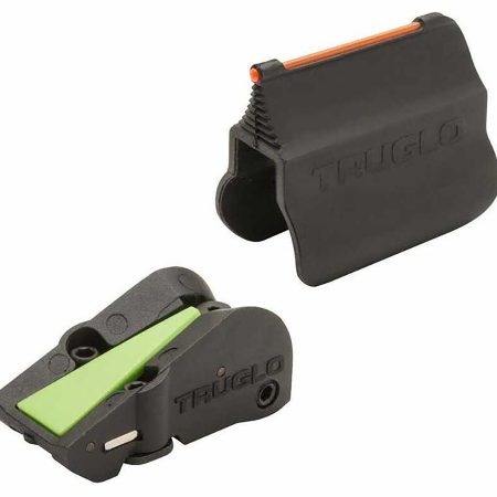 TruGlo TGTG940 F.A.S.T. Universal Shotgun Sights  Black | Red Fiber Optic Front Sight | Green Ramp Rear Sight